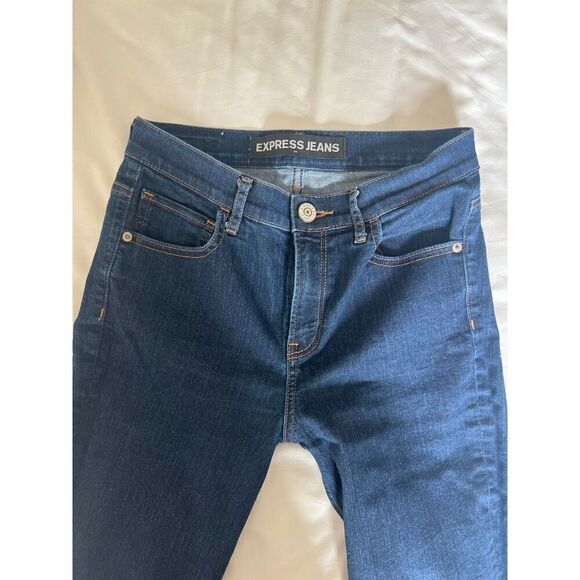 Express Legging High Rise Denim Jeans Dark Wash Skinny size 4/30” waist - Picture 4 of 4